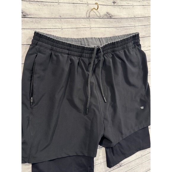 MACK WELDON Mens Stratus Compression Lined Short XL Black Zip Pockets 7” Inseam - Picture 4 of 16